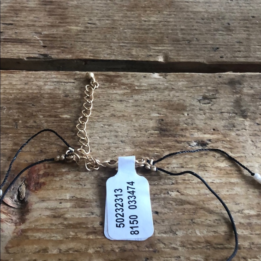 Free People gold shell pearl layered necklace NWT - Picture 6 of 7